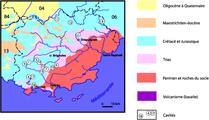 Carte géologique du Var