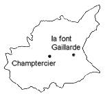Carte du département des Alpes-de-Haute-Provence